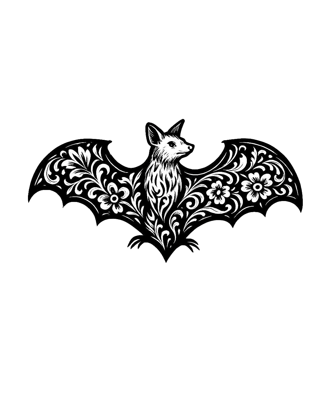 Gothic bat logo